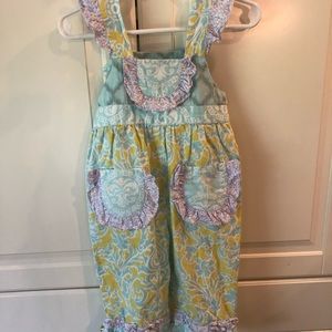 Serendipity by Shrimp and Grits Kids overalls
